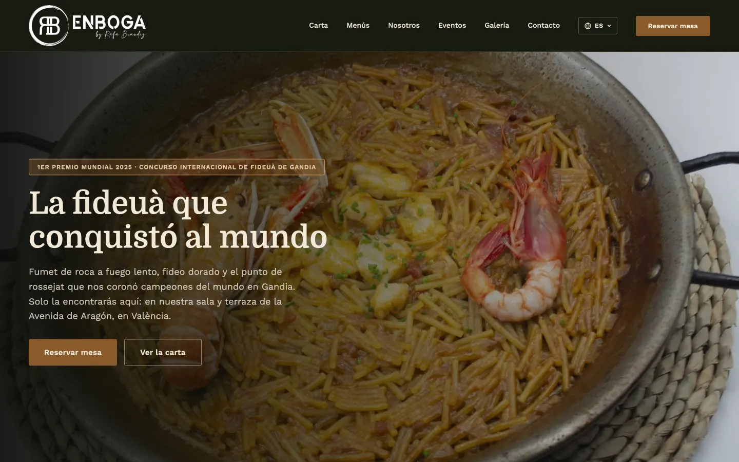Web de Enboga Bar